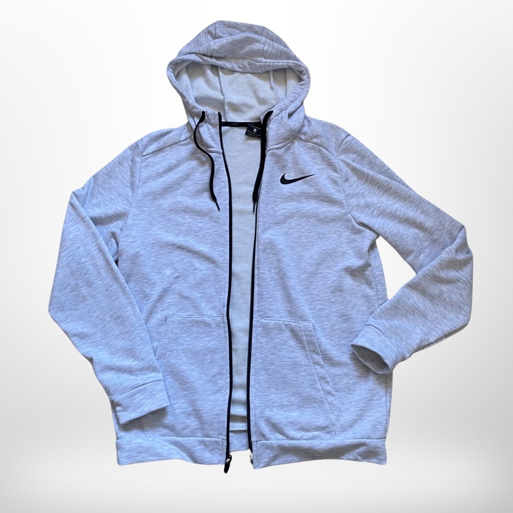 Nike grey zip up hoodie